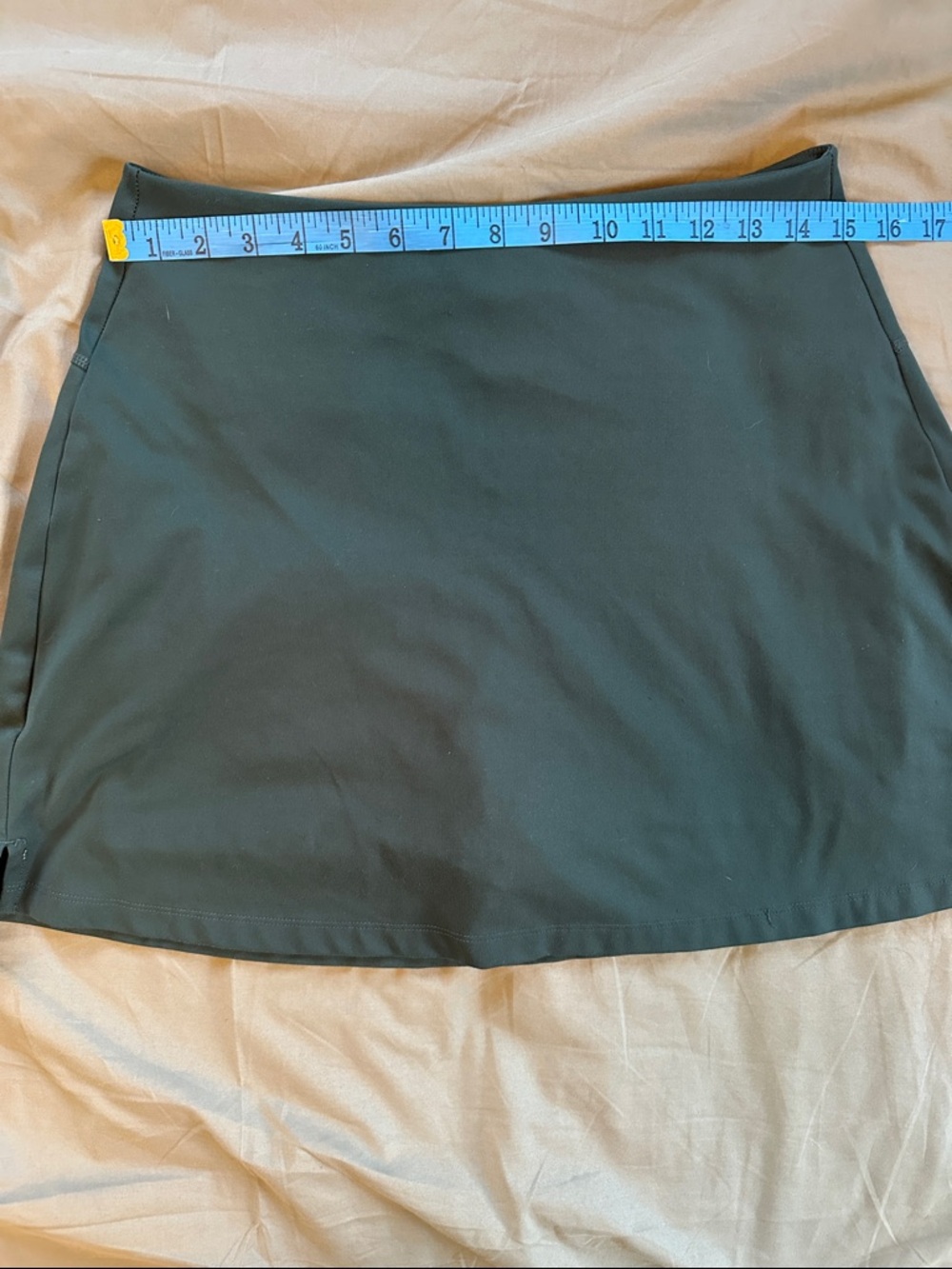 girlfriend collective dark green Women’s Active Skort - Picture 4 of 6